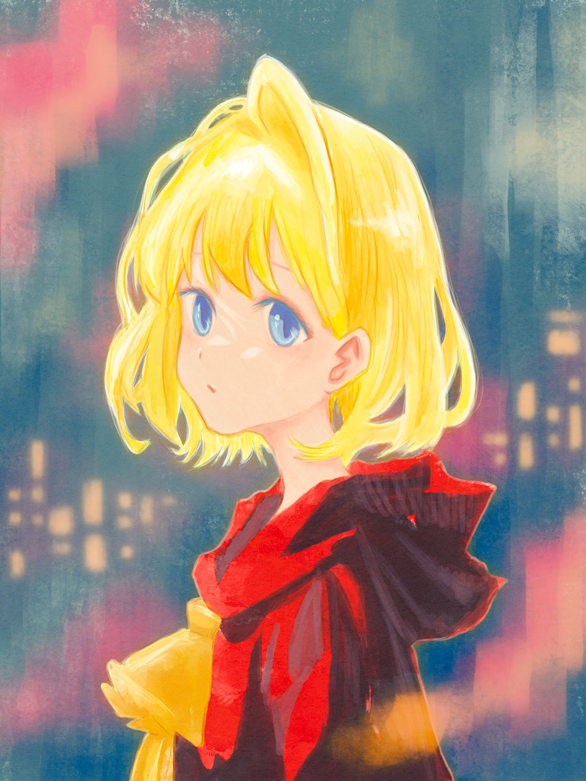 2023 年に描いた絵。目と耳の位置が近すぎるように見える